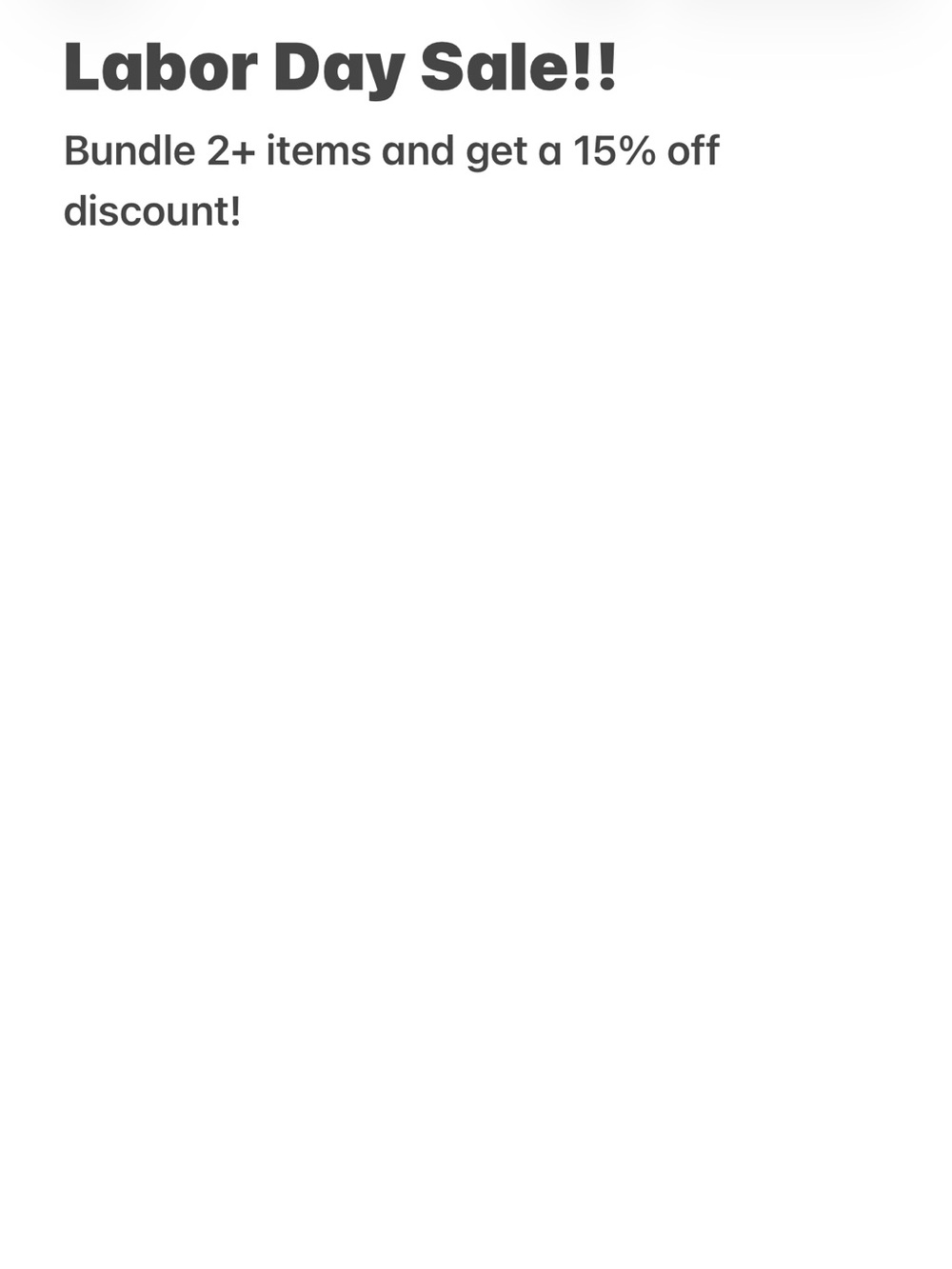 SALE!! EVERYTHING MUST GO!!